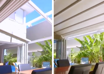 Chế tạo thành công mái che nhà tự động